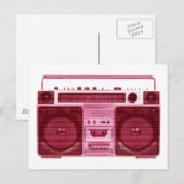 Retro-Radio-Postkarte Postkarte (Vorne/Hinten)