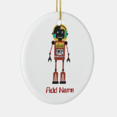 Retro Radio Robot Keramik Ornament (Rechts)