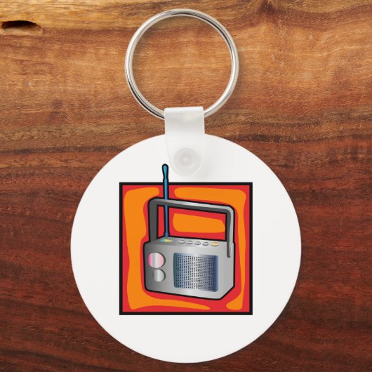 Retro-Radio Schlüsselanhänger (Vorderseite)