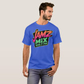 Retro Radio T - Shirt - JAMZ MIX 100,7 FM Neon Sty (Vorne ganz)