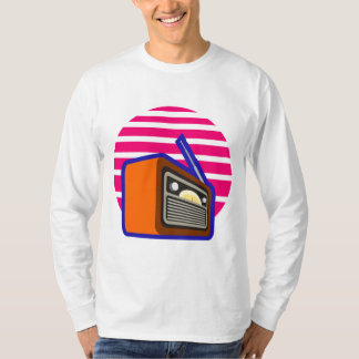 Retro-Radio-T-Shirt | Vintage-Klassiker-Musikgrafi T-Shirt
