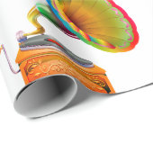 Retro-Radio-Uhr Vintage alte Schule Geschenkpapier (Rolleneckpunkt)