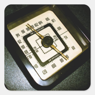 Retro Radio wählen Aufkleber 03