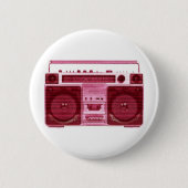 Retro Radioknopf Button (Vorderseite)