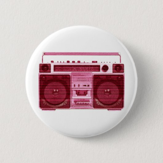 Retro Radioknopf Button (Vorderseite)