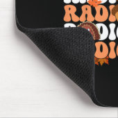Retro Radiology Pumpkin Radiologe Xray Fall als Mousepad (Ecke)