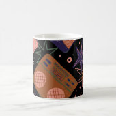 Retro-Radios, Bandrekorder-Muster. Kaffeetasse (Mittel)