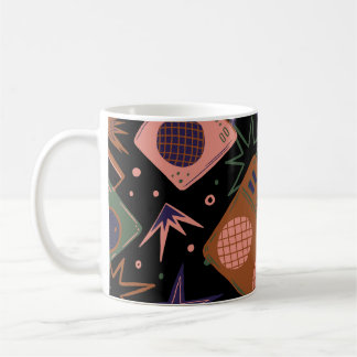 Retro-Radios, Bandrekorder-Muster. Kaffeetasse