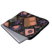 Retro-Radios, Bandrekorder-Muster. Laptopschutzhülle (Vorne Knopf)