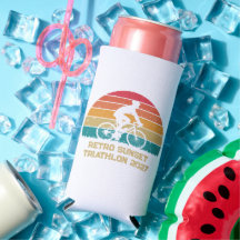 Retro-Radsport-Sonnenuntergang-Custom-Triathlon