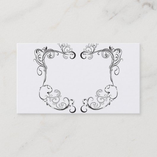 Retro Rahmen Visitenkarte (Vorderseite)