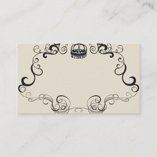 Retro Rahmen Visitenkarte (Vorderseite)