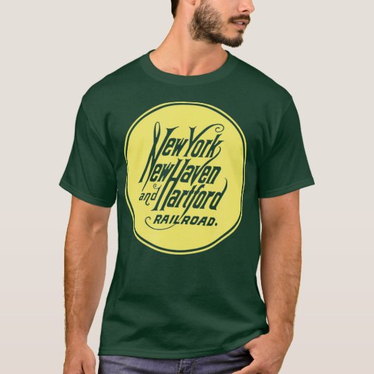 Retro Railway New York New York Haven und Hartford T-Shirt (Vorderseite)