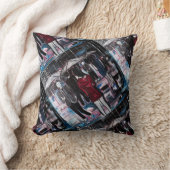 Retro Rain Painting by Alfred Fox Kissen (Decke)