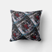 Retro Rain Painting by Alfred Fox Kissen (Rückseite)