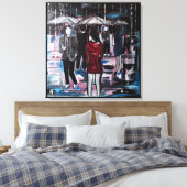 Retro Rain Painting by Alfred Fox Leinwanddruck (Insitu (Schlafzimmer))