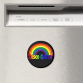 Retro Rainbow 80er Disco Queen Magnet (In Situ (Geschirrspüler))