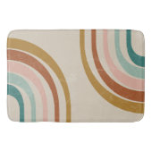 Retro Rainbow Bath Mat Badematte (Vorderseite)