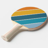 Retro Rainbow Bold Tischtennis Schläger (Vorderseite)