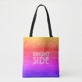 Retro Rainbow Bright Side Tasche (Vorderseite)