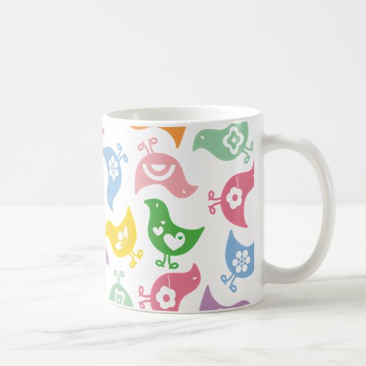 Retro Rainbow Chicks Eigene Geschenkidee Tasse (Rechts)