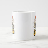 Retro Rainbow Coffee Delight Jumbo-Tasse (Vorderseite)