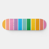 Retro Rainbow Cool Kid Skateboard (Horizontal)