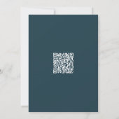 Retro Rainbow Corner mit QR Wedding Einladung (Rückseite)