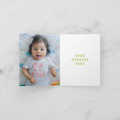 Retro Rainbow & Daisis Dankeschön Karte - Lila (Innenseite)