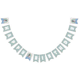 Retro Rainbow & Daisis Geburtstagsbanner Wimpelkette