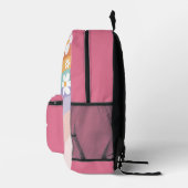Retro Rainbow Daisy Bedruckter Rucksack (Rechts)