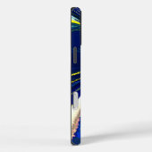 Retro Rainbow Farben neueste Unendlichkeit tiefbla Case-Mate iPhone Hülle (Rückseite / Rechts)