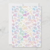 Retro Rainbow FIVE is a Vibe Groovy 5th Birthday Einladung (Rückseite)