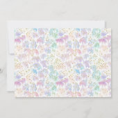 Retro Rainbow FIVE is a Vibe Groovy 5th Birthday Einladung (Rückseite)