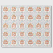 Retro Rainbow FIVE is a Vibe Groovy 5th Birthday Geschenkpapier (Flach)