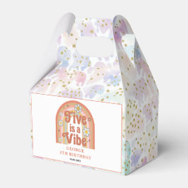 Retro Rainbow FIVE is a Vibe Groovy 5th Birthday Geschenkschachtel