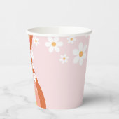 Retro Rainbow Five ist ein Vibe Daisy 5. Geburtsta Pappbecher (Links)