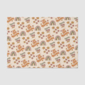 Retro Rainbow Flower Christmas Seidenpapier (Vorderseite)