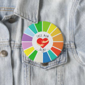 Retro Rainbow Free Mama Hugs | LGBT - Preis Button (Beispiel)