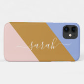 Retro Rainbow Graphic Personalisiert name Case-Mate iPhone Hülle (Rückseite (Horizontal))
