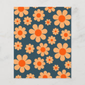 Retro Rainbow Groovy Birthday Party Budget Flyer (Hinten)