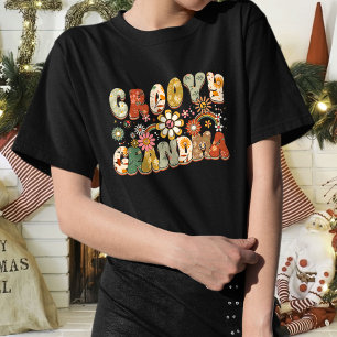 Retro Rainbow Groovy Oma, Trendy Oma T-Shirt