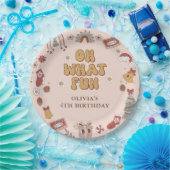 Retro Rainbow Groovy Weihnachten Geburtstagsparty Pappteller (Party)