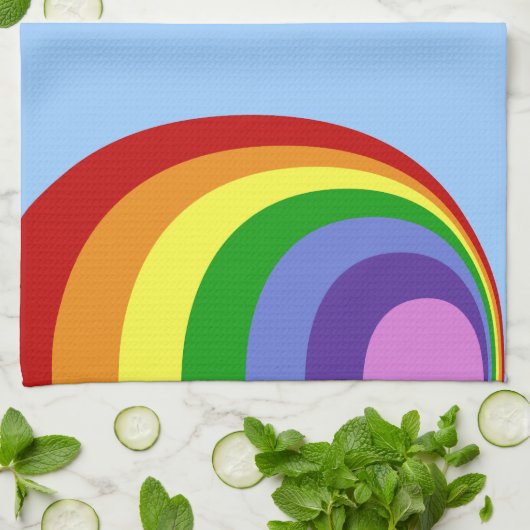 Retro Rainbow Handtuch (Gefaltet)