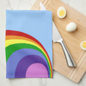 Retro Rainbow Handtuch (Viertel Falte)