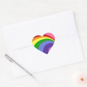 Retro Rainbow Heart Stickers (Umschlag)