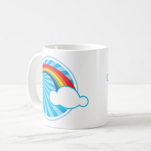 RETRO RAINBOW KAFFEETASSE (Vorderseite Links)