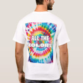 Retro-Rainbow-Krawatte T-Shirt (Rückseite)