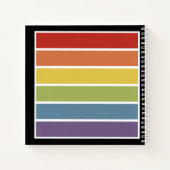 Retro-Rainbow-LGBT Personalisiert Notizblock (Rückseite)