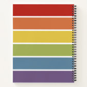 Retro-Rainbow-LGBT Personalisiert Notizblock (Rückseite)